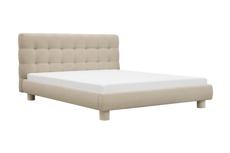 Teddy Komplett Sängpaket Sängram med Madrass 180x200 cm - Beige - Möbler - Säng - Komplett sängpaket