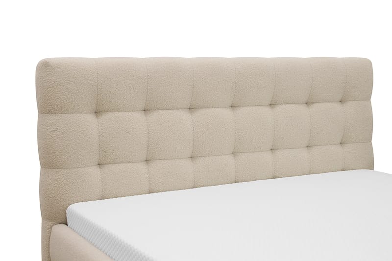 Teddy Komplett Sängpaket Sängram med Madrass 180x200 cm - Beige - Möbler - Säng - Komplett sängpaket