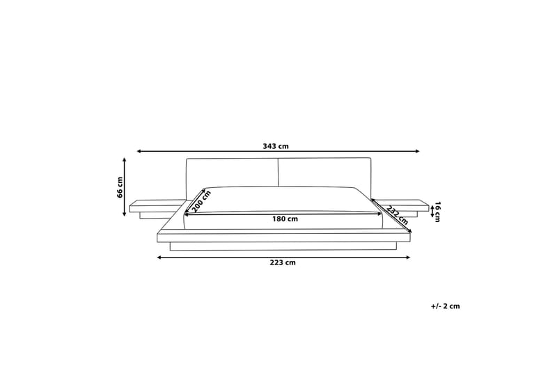 Zen Vattensäng 180|200 cm - Brun - Möbler - Säng - Vattensängar