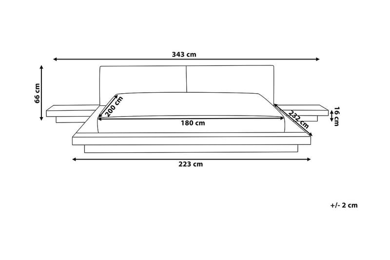 Zen Vattensäng 180|200 cm - Trä/Natur - Möbler - Säng - Vattensängar