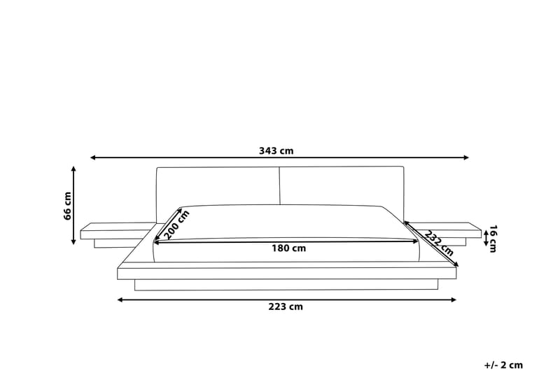 Zen Vattensäng 180|200 cm - Vit - Möbler - Säng - Vattensängar