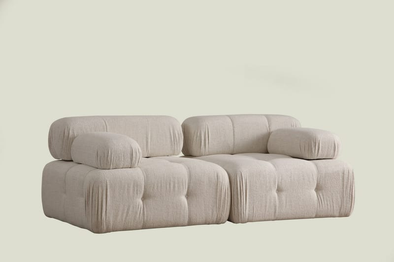 Bengul Bubblig Djup Soffa 2-sits 210 cm Bred Sittdjup 85 cm - Cream / Beige / Ljus - Möbler - Soffa - 2 sits soffa