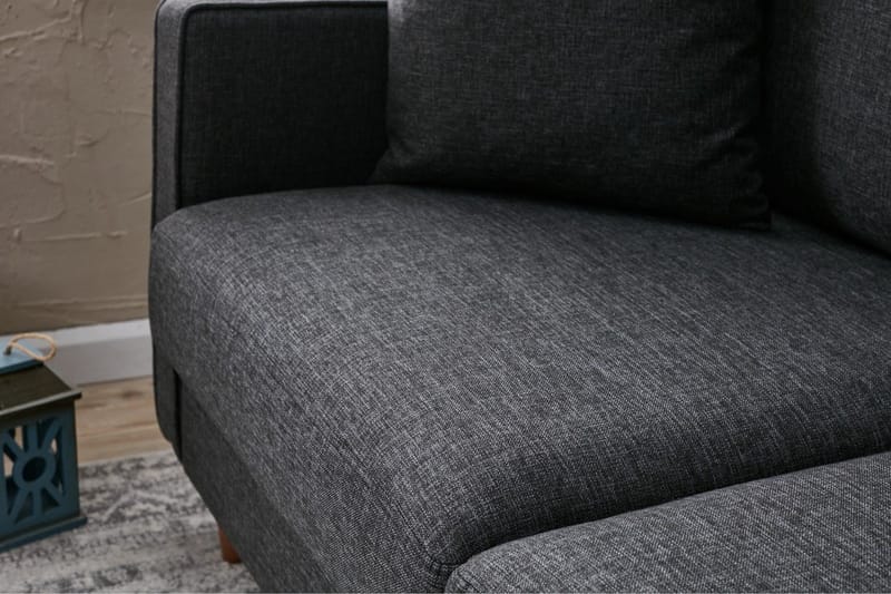 Braneles Soffa 2-sits - Antracit - 2 sits soffa