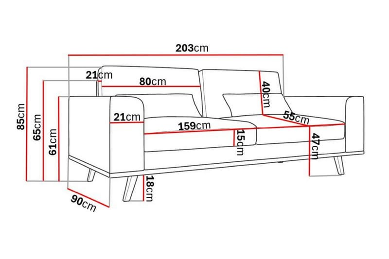 Copenhagen 2-sits Soffa Manchester - Beige - Möbler - Soffa - 2 sits soffa