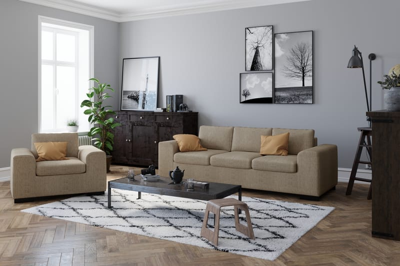 Link 2-sits Soffa - Beige - 2 sits soffa