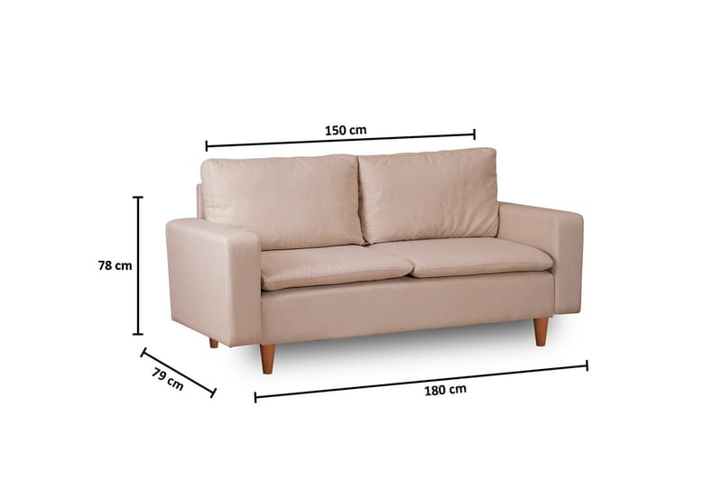 Lungo Soffa 2-sits - Beige - Möbler - Soffa - 2 sits soffa