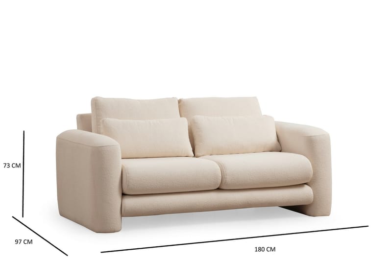 Makhan Soffa 2-sits - Ljusbeige - Möbler - Soffa - 2 sits soffa