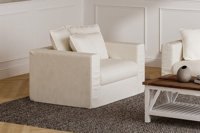 Monte Carlo Lyx 2-sits Soffa - Vit - 2 sits soffa