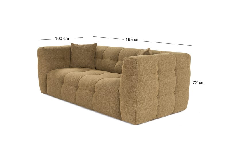 Octavian Soffa 2-sits - Khaki - 2 sits soffa