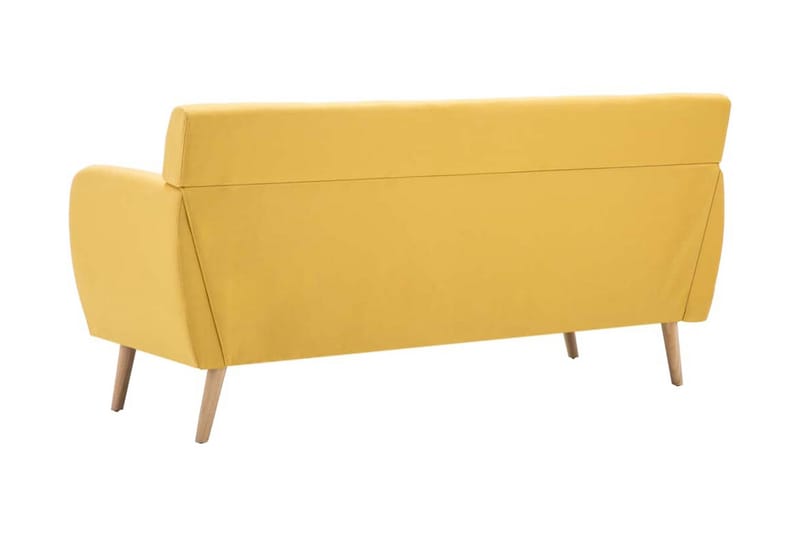 3-sitssoffa med tygklädsel 172x70x82 cm gul - Gul - 3 sits soffa