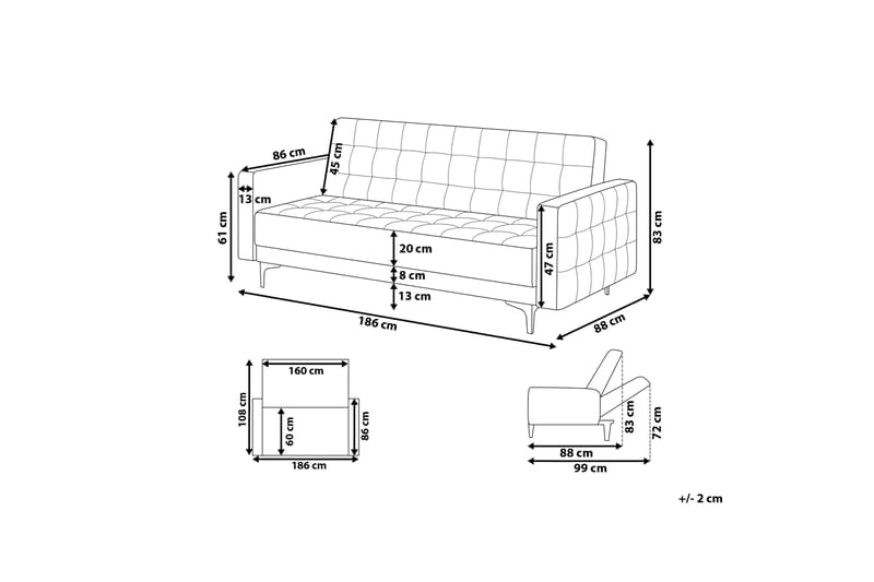 Aberdeen Soffa - Brun - Möbler - Soffa - 3 sits soffa