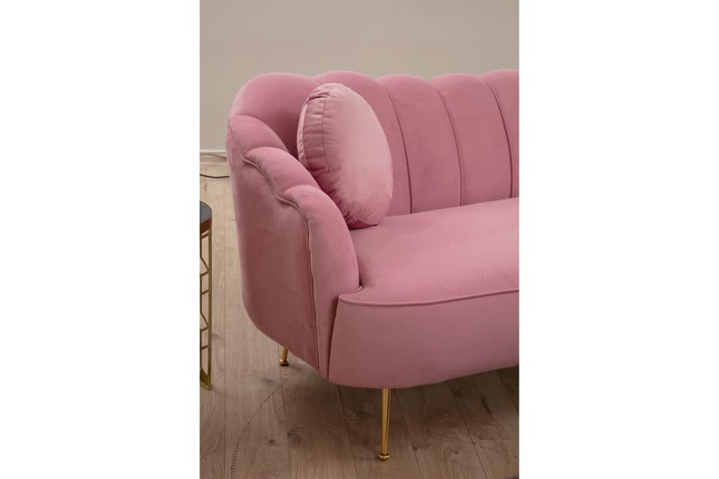 Caraquet Soffa 3-sits - Rosa - 3 sits soffa