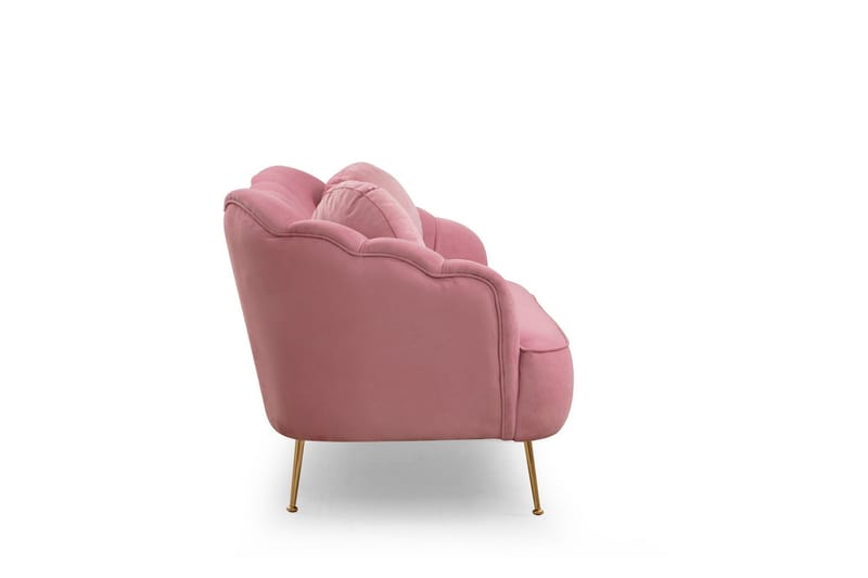 Caraquet Soffa 3-sits - Rosa - 3 sits soffa