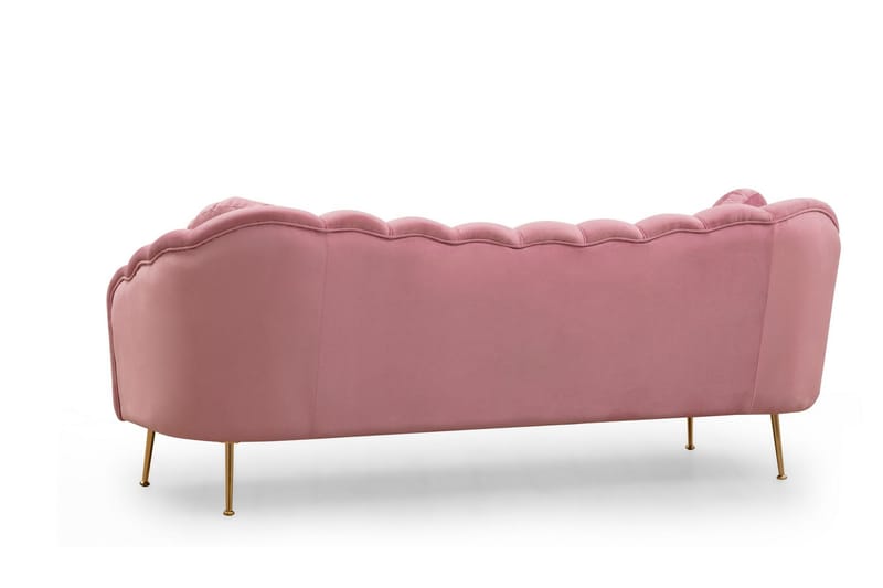 Caraquet Soffa 3-sits - Rosa - 3 sits soffa