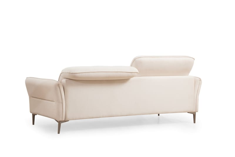 Chandara Soffa 3-sits - Vit - 3 sits soffa