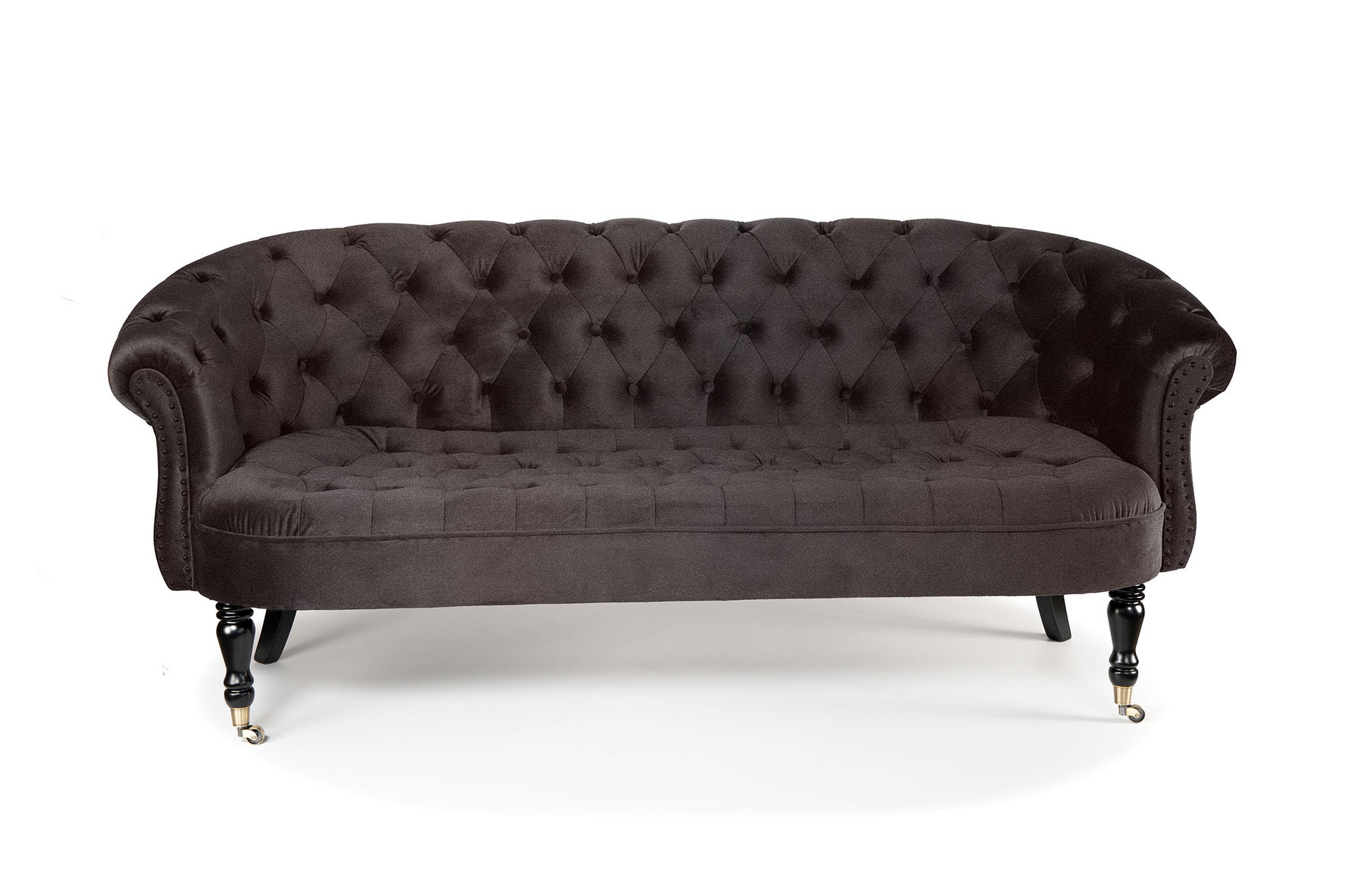 Chesterfield Ludovic Soffa 3-sits - Brun 3 sits soffa