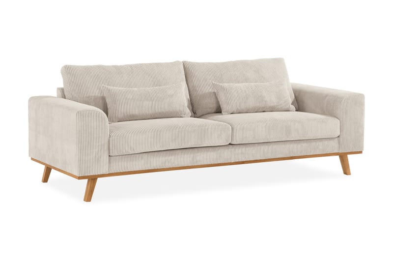 Copenhagen 3 sits Manchester Soffa 223 cm Bred - Beige / Ljus - Möbler - Soffa - 3 sits soffa