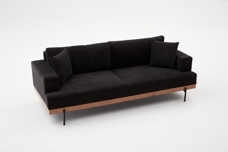 Dalim Soffa 3-sits - Antracit - 3 sits soffa