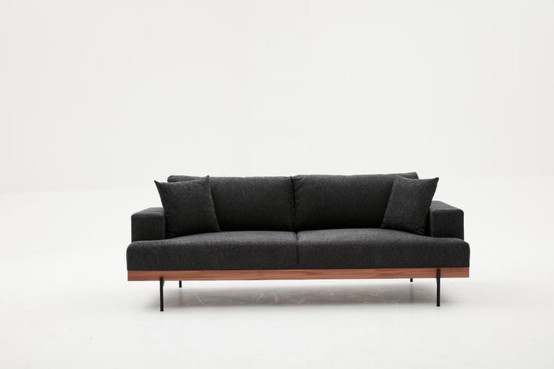 Dalim Soffa 3-sits - Mörkgrå - 3 sits soffa