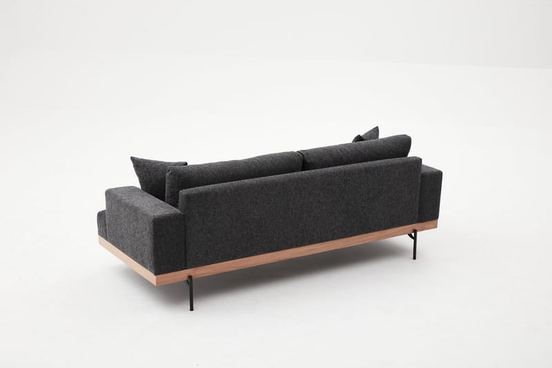 Dalim Soffa 3-sits - Mörkgrå - 3 sits soffa