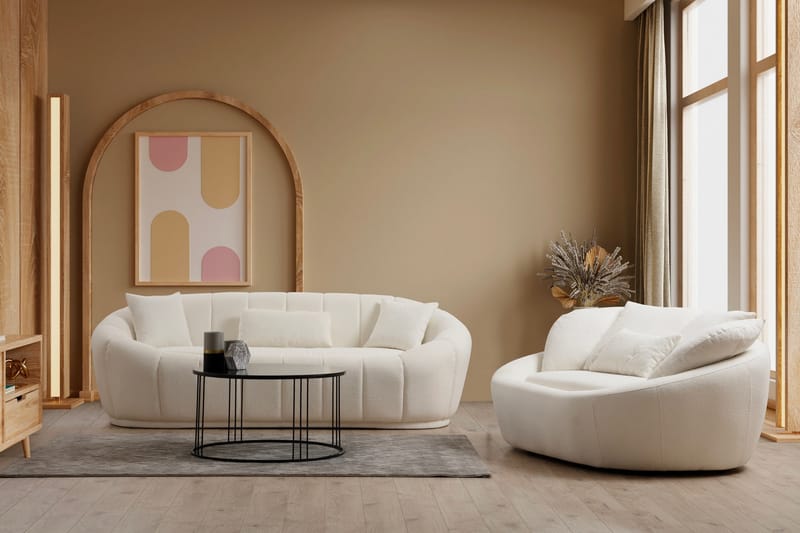 Dara Soffa 3-sits - Beige - 3 sits soffa