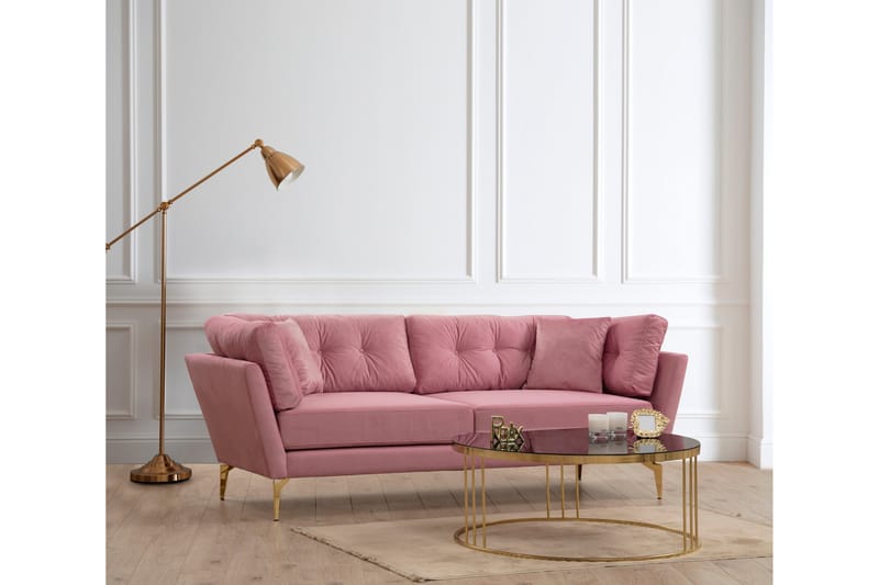 Dorval Soffa 3-sits - Rosa - 3 sits soffa