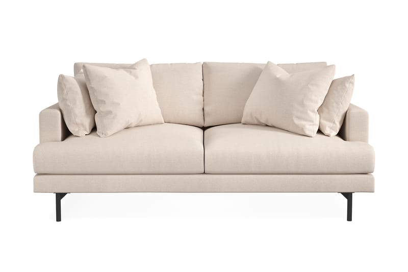 Menard Djup 3 sits Soffa 205 cm Bred - Ljus Beige / Natur - Möbler - Soffa - 3 sits soffa