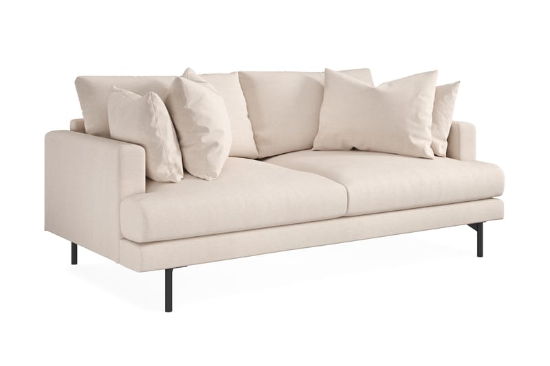 Menard Djup 3 sits Soffa 205 cm Bred - Ljus Beige / Natur - Möbler - Soffa - 3 sits soffa