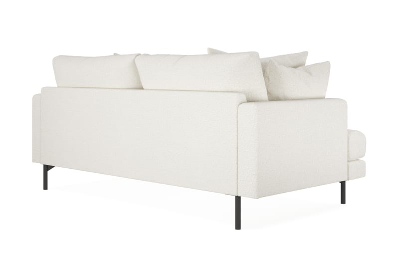 Menard Djup 3 sits Soffa 205 cm Bred - Vit / Beige / Bouclé - Möbler - Soffa - 3 sits soffa