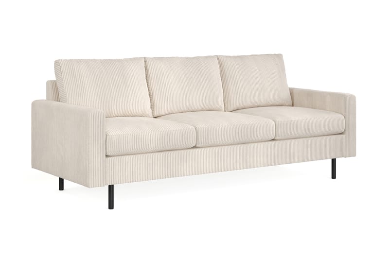 Peppe 3 sits Manchester Soffa 200 cm Bred - Beige - Möbler - Soffa - 3 sits soffa