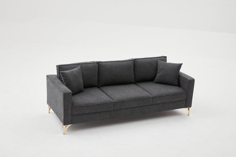 Retzow Soffa 3-sits - Antracit - 3 sits soffa