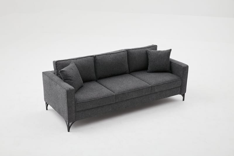 Retzow Soffa 3-sits - Antracit - 3 sits soffa