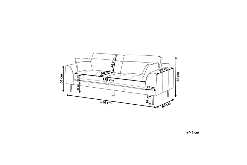 Torget Soffa 3 Sits - Svart - Möbler - Soffa - 3 sits soffa