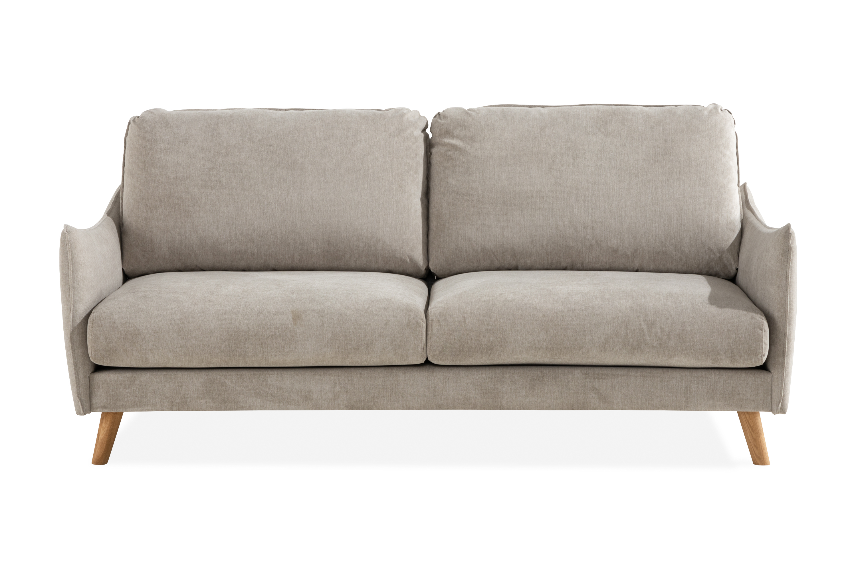 Trend Lyx 3-sits Soffa - Beige/Ek 3 sits soffa Beige