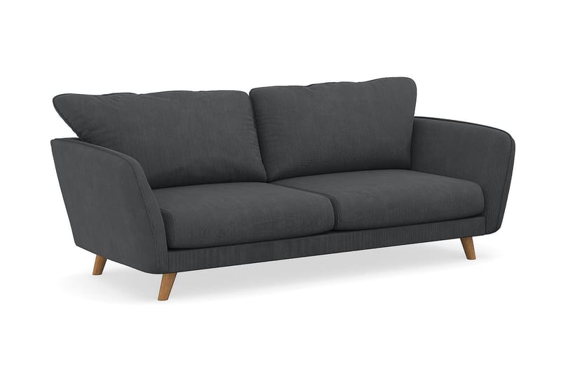 Trend Lyx 3-sits Soffa - Mörkgrå Manchester - 3 sits soffa