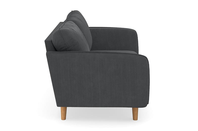 Trend Lyx 3-sits Soffa - Mörkgrå Manchester - 3 sits soffa