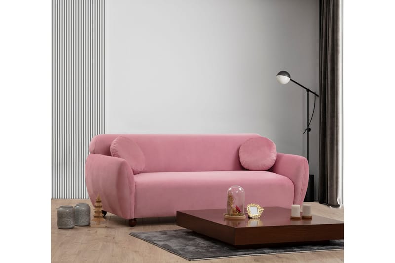 Whitecliffs Soffa 3-sits - Rosa - 3 sits soffa