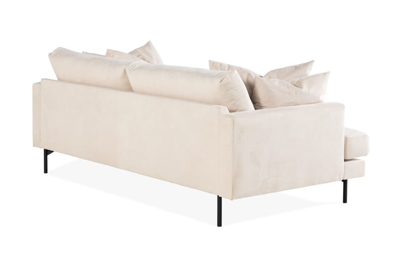 Menard 4-sits Soffa Manchester Tyg 225 cm bred - Ljus Beige / Natur - Möbler - Soffa - 4 sits soffa