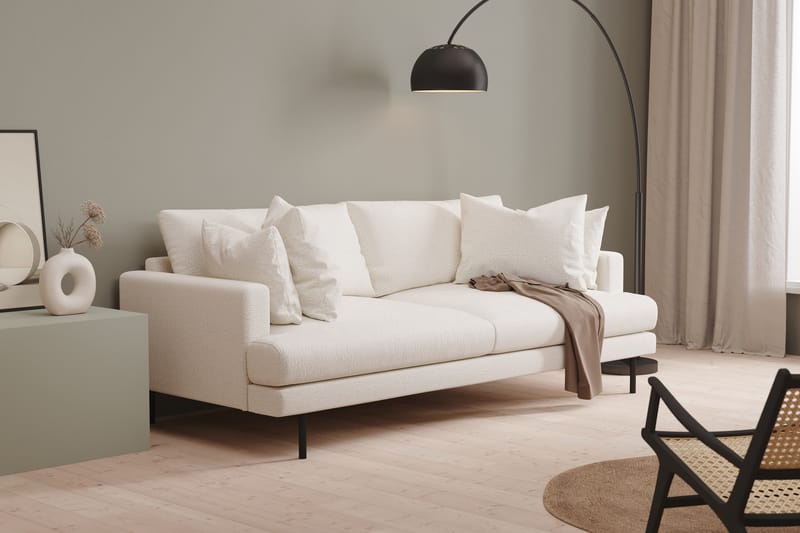 Menard Djup 4-sits Soffa 225 cm bred - Beige / Vit - Möbler - Soffa - 4 sits soffa