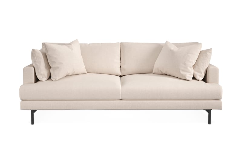 Menard Djup 4-sits Soffa 225 cm bred - Ljus Beige / Natur - Möbler - Soffa - 4 sits soffa