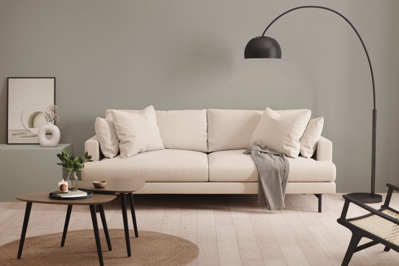 Menard Djup 4-sits Soffa 225 cm bred - Ljus Beige / Natur - Möbler - Soffa - 4 sits soffa