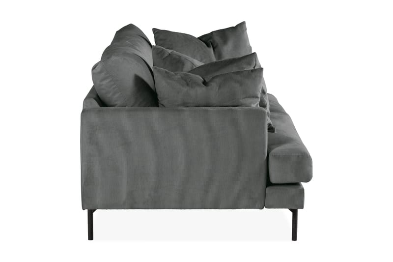 Menard Modern 4-sits Manchester Soffa 225 cm Bred - Grå - Möbler - Soffa - 4 sits soffa