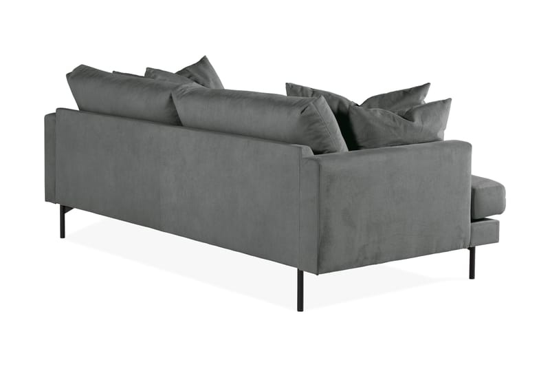 Menard Modern 4-sits Manchester Soffa 225 cm Bred - Grå - Möbler - Soffa - 4 sits soffa