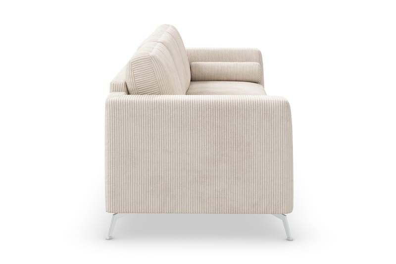 Ocean Lyx 4-sits Soffa - Beige/Krom - 4 sits soffa