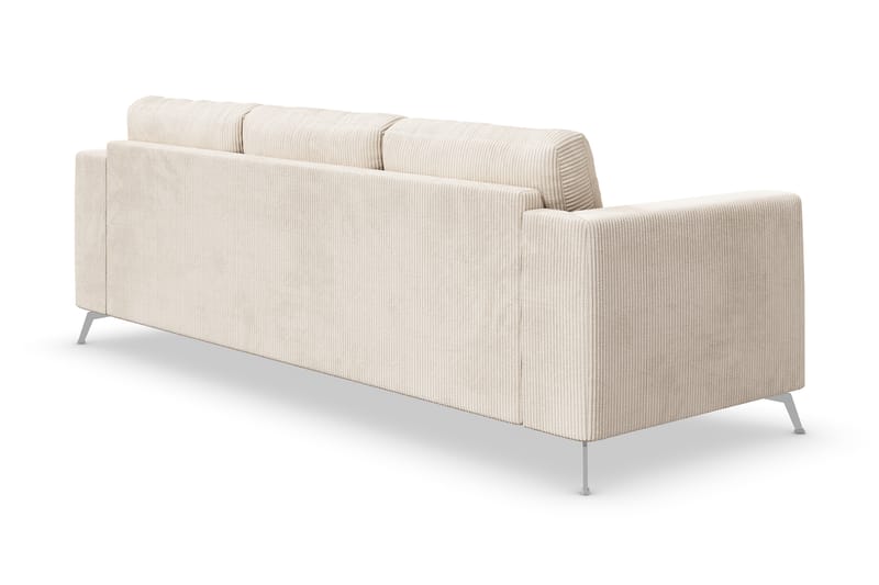 Ocean Lyx 4-sits Soffa - Beige/Krom - 4 sits soffa