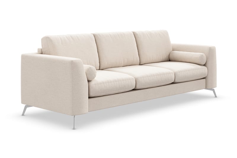 Ocean Lyx 4-sits Soffa - Beige/Krom - 4 sits soffa