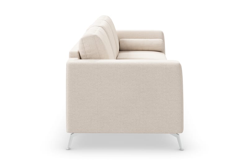 Ocean Lyx 4-sits Soffa - Beige/Krom - 4 sits soffa