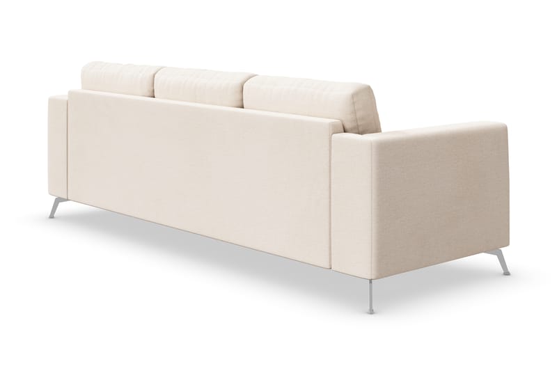 Ocean Lyx 4-sits Soffa - Beige/Krom - 4 sits soffa