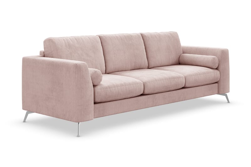 Ocean Lyx 4-sits Soffa - Rosa/Krom - 4 sits soffa