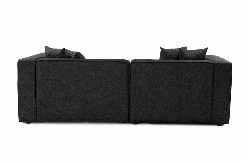 Abbas 4-sits Soffa med Divan - Antracit - Möbler - Soffa - Divansoffor & schäslongsoffa